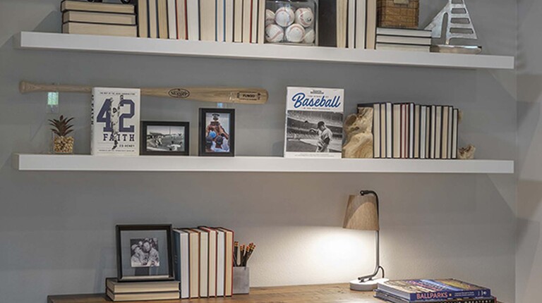 Built-in shelving