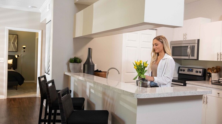 Kitchen with Bar Seating