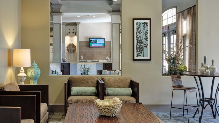 Leasing office lobby